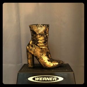 Gold High Heeled booties
